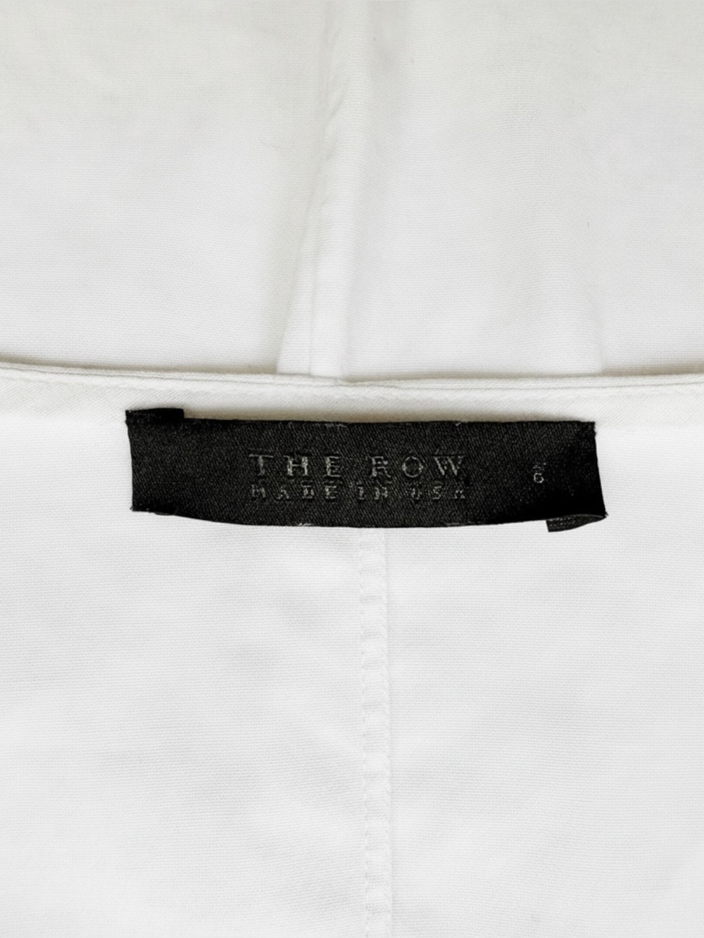 The Row White Twist-Front Sleeveless Top | Deep V | Size 6 (US S/M) - Picture 2 of 10